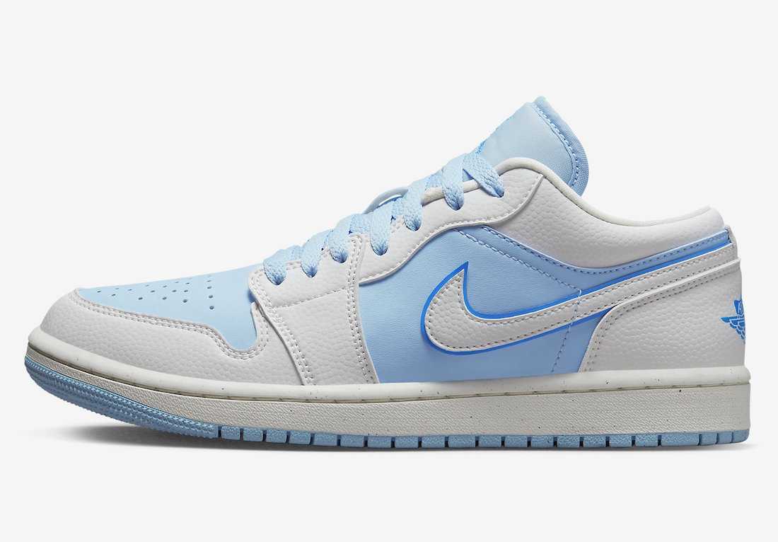 Pre-owned Jordan Nike Women's  1 Low Se Reverse Ice Blue Dv1299-104 Women's Size In Multicolor