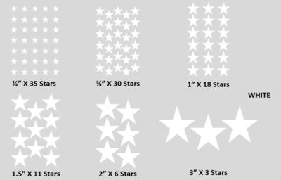 Star Stickers! Choose Size & Color! Crafted in USA! Scrapbook Crafts Vinyl Decal