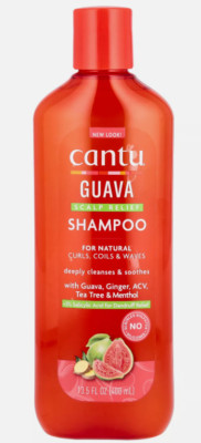 Cantu Scalp Relief Shampoo, Guava Scented, For Curls & Waves 13.5 oz (400 ml)
