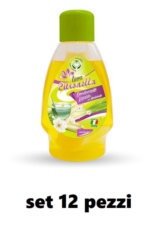 Set 12 Pezzi Deodorante Liquido Alla Citronella Per Ambiente Anti Zanzare dfh