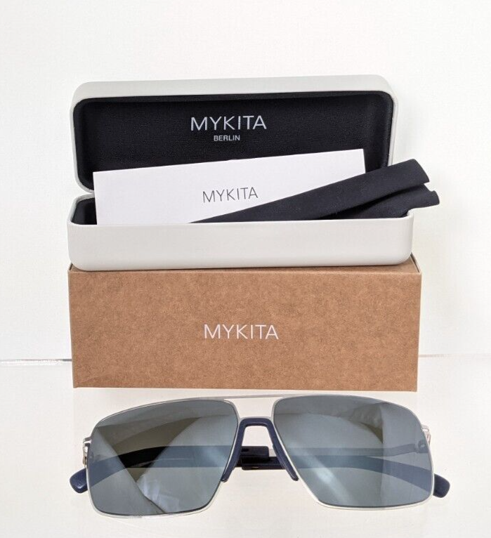 Pre-owned Mykita Brand Authentic  Mylon Hybrid Lotus Col. 309 61mm Silver Frame In Gray