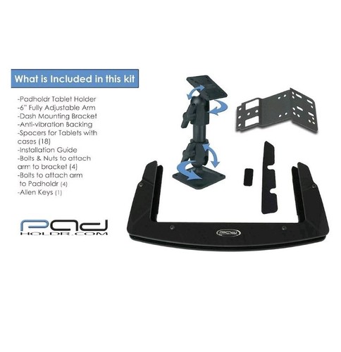 Padholdr Edge Series Premium Tablet Dash Kit for 2005-2008 Nissan Vehicles with