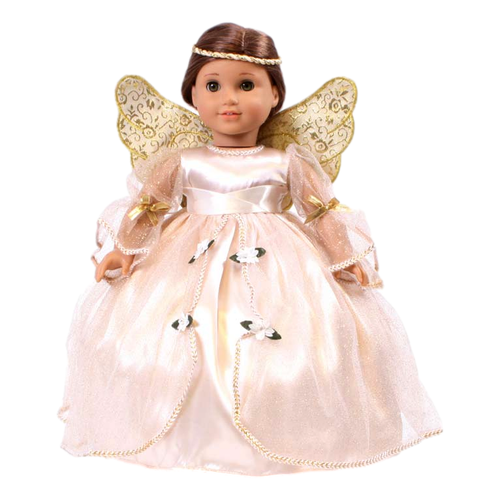 Golden Angel Dress 18" Doll Clothes for American Girl Dolls