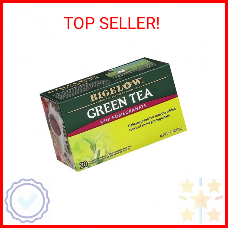 Green Tea With Pomegranate, Caffeinated, 20 Count (pack Of 6)