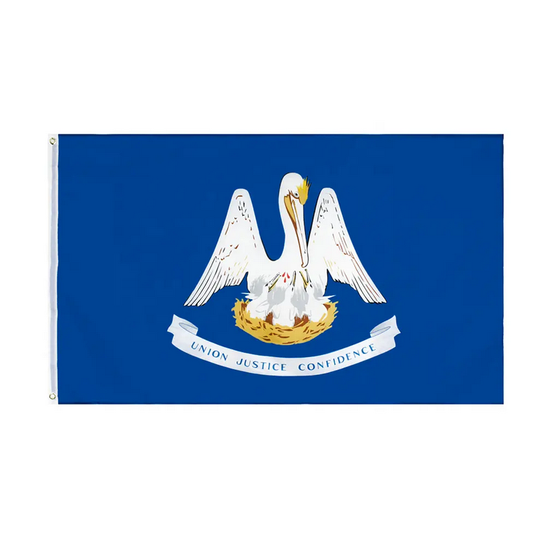 3x5 Louisiana State Flag State of Louisiana State Premium Banner FAST USA 100D