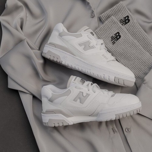 

НОВИНКА New Balance 550 Белое дождевое облако. Женский размер 6-10 белый/серый BBW550BB, New Balance 550