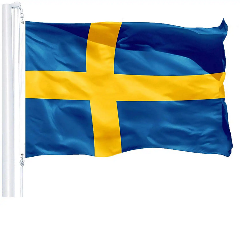 Easy Flyer 3x5 Foot Sweden Flag - Swedish Banner Flags Polyester
