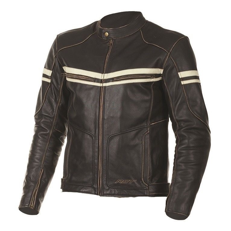 RST Brown Leather Jacket (42 Chest) (Retro) | in Lurgan, County Armagh | Gumtree