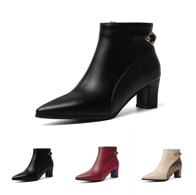 block heel pointy toe