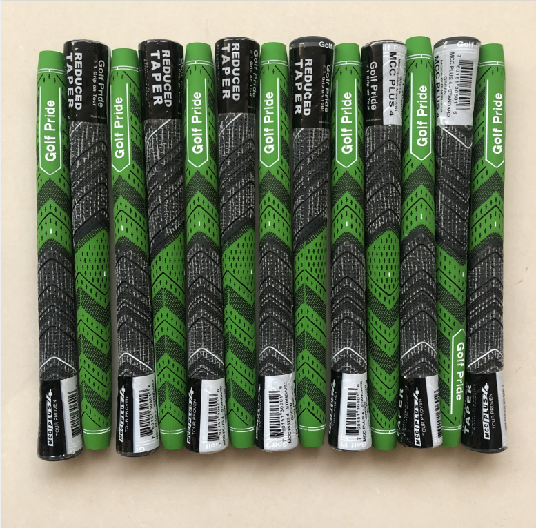 13PCS Grips Midsize / Standard Golf Grey/Green Pride MCC Plu