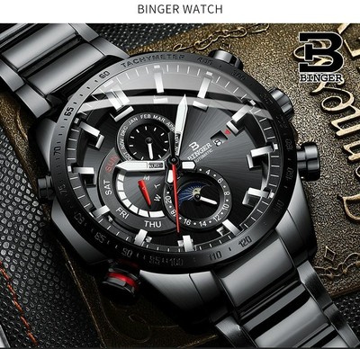 Binger automatic watch price sale