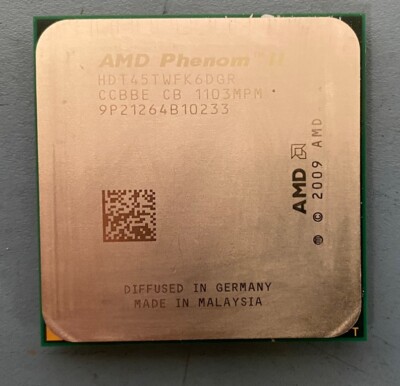 AMD Phenom II X6 1045T HDT45TWFK6DGR AM3 6MB 2.7GHz Six Core Desktop Processor