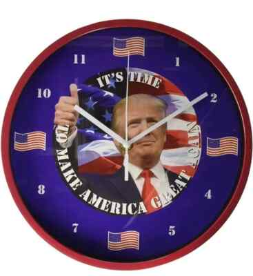 President Donald Trump Talking Clock Let's Make America Great Again! ~NIB~