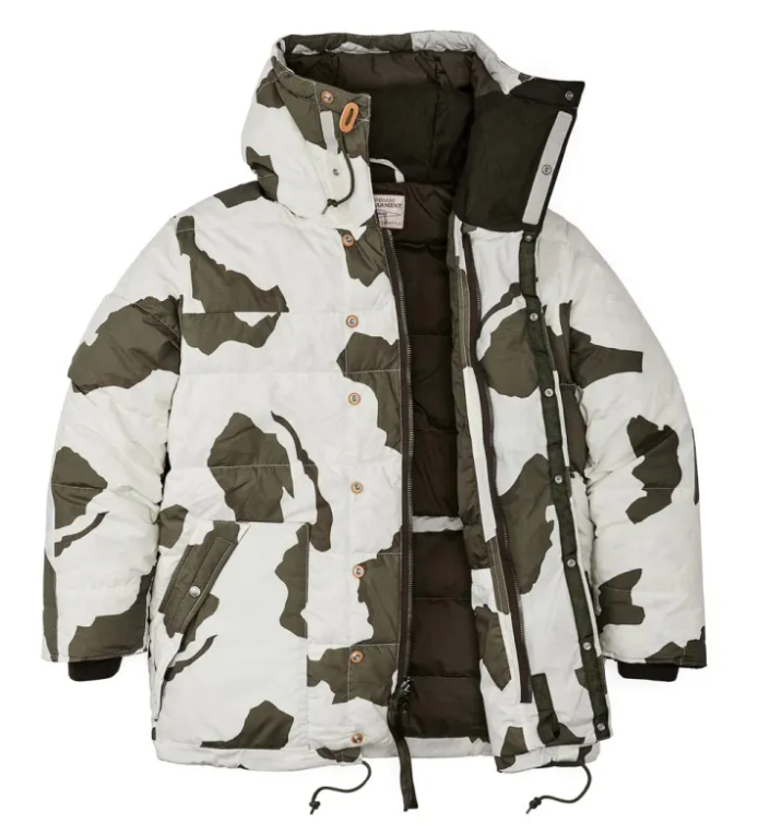 Pre-owned Filson Chilkoot Expedition Down Parka 850 Fill Men's Sizes Snow Camo Dwr $895 In Multicolor