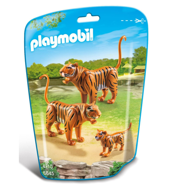 Playmobil Tiger Family Building Set 6645 NEW tigers Zoo