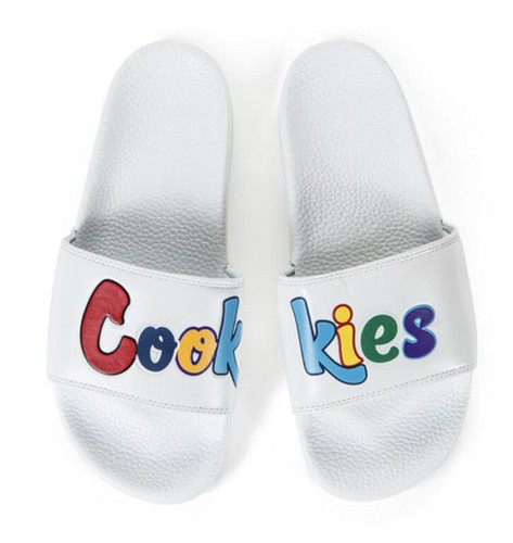 C0okie　Sサイズ NWT Cookies SF Original Mint Logo Slides White | eBay