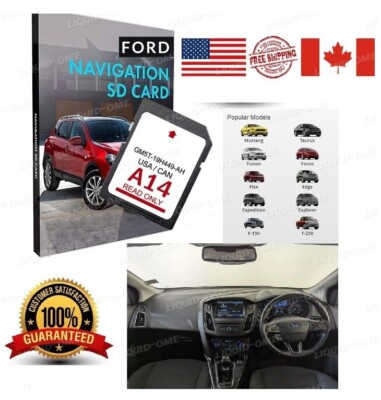 ford lincoln a14 sync2 sd card navigation 2023 usa can mex gps map update a14