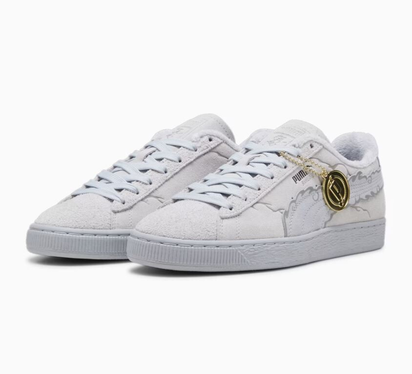 Pre-owned Puma X One Piece Gear 5 Luffy Suede Sneaker White Gray Us7-11 396524 2024