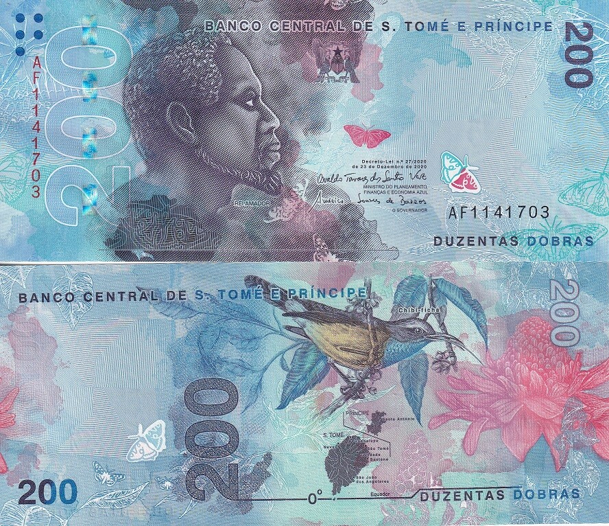 Saint Thomas & Prince 200 Dobras 2020 P 81 UNC NHB
