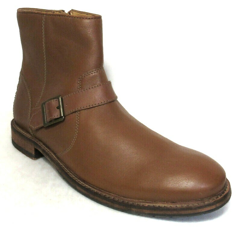 

МУЖСКИЕ КОЖАНЫЕ БОТИНКИ CLARKS DALESPARE ТЕМНО-ГОЛУБОГО РАЗМЕРА 12, Dark tan, CLARKS DALESPARE
