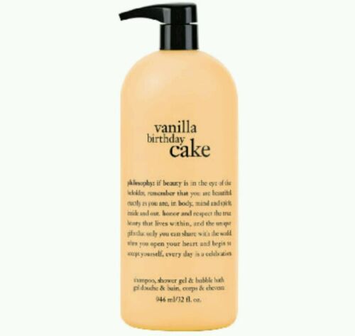 NEW + PUMP PHILOSOPHY VANILLA BIRTHDAY CAKE SHAMPOO SHOWER G