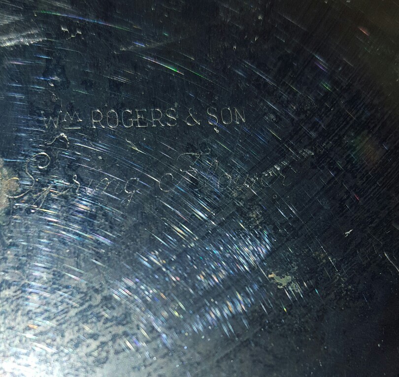 wm a rogers spring flower plater