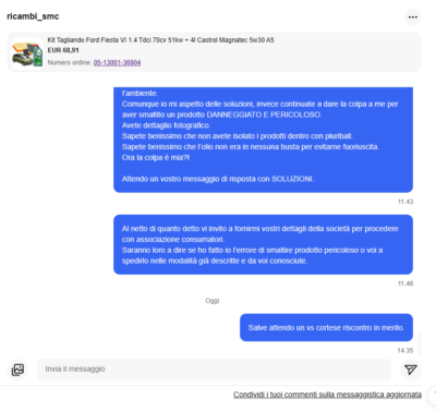 Foto dell'oggetto di un acquirente verificato