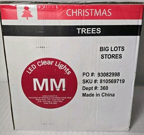 Winter Wonder Lane Dressform Pre-Lit Tree 4ft Buffalo LED  Christmas Decor NEW