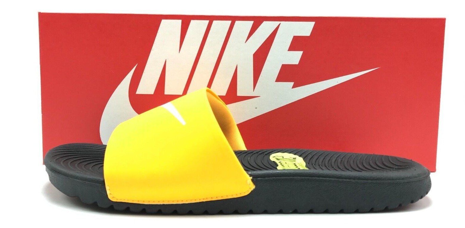 NEW* Little/Big Kids NIKE KAWA SLIDES ORANGE/WHITE (819352