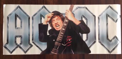 AC/DC  The Razors Edge  rare promotional poster from 1990  17"x39"  