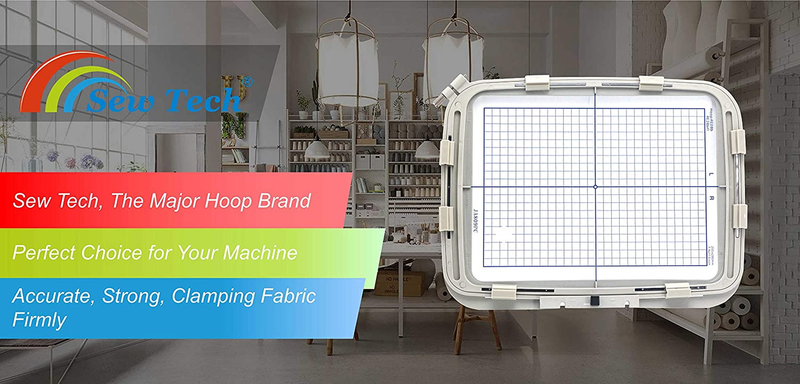 RE28B Embroidery Hoop for Janome MC 500E 550E Memory Craft Elna Expressive 830 E