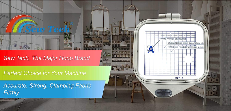 Sew Tech Embroidery Hoop a for Janome MC 350E 300E 9500 9700 10000 10001 Memory