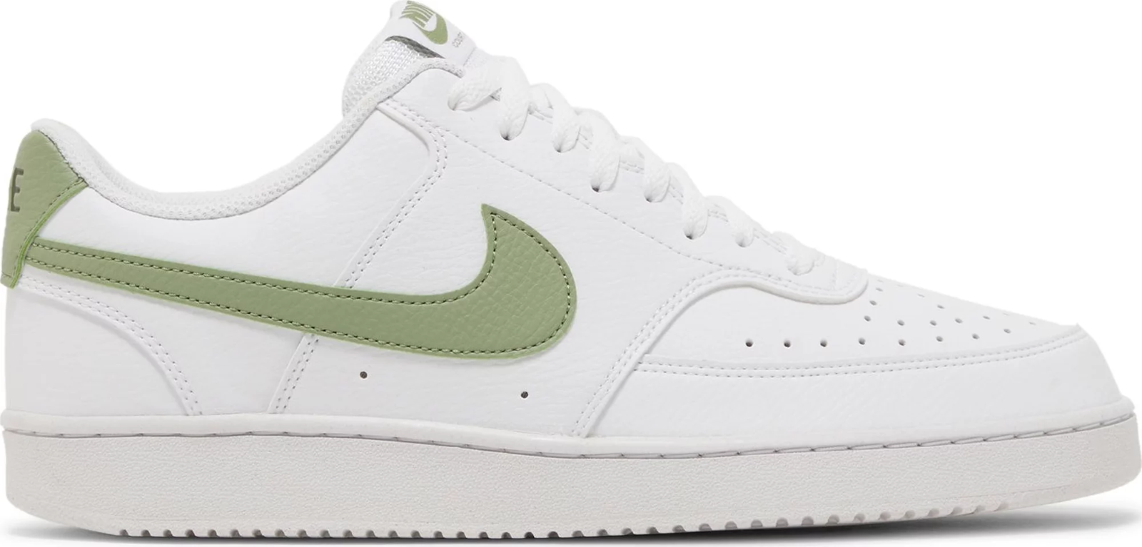 

Nike Court Vision Lo Low NN Next Nature White Oil Green FD0781-100 Мужские 12, Белый, Nike Court Vision