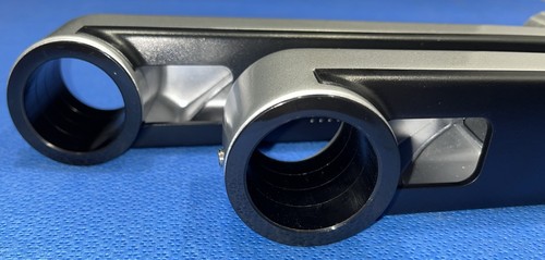 ErgoUnion Dual Monitor Stand - Screen up to 40" / 25 lbs - 2 Monitors Silver  aj