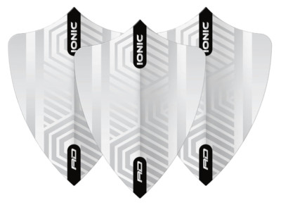 RedDragon IONIC Dart Flights Freestyle White 3 Sets (9 Total) Hardcore Thick