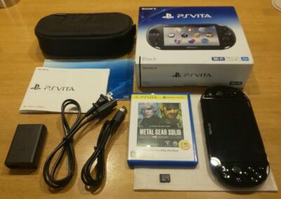 Sony PlayStation Vita PCH-2000 ZA11 Wi-Fi Model Black w/ Box