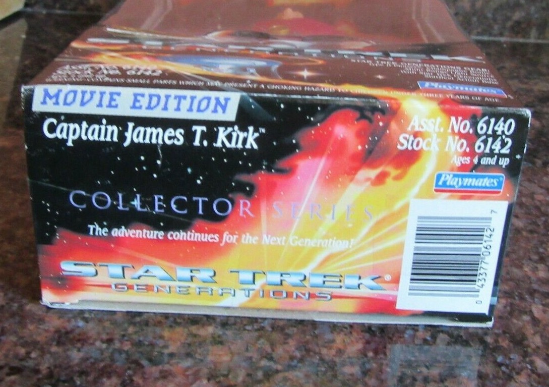 Playmates Star Trek Generations Movie Edition Cpt James T. Kirk Collector Series
