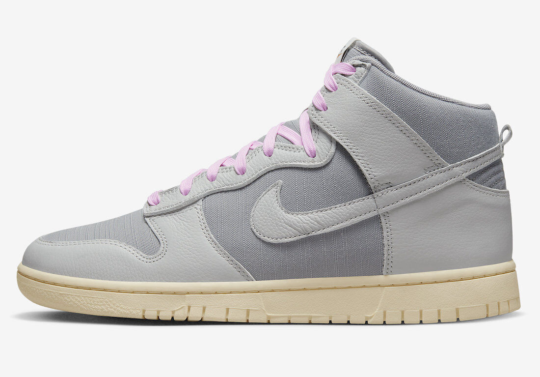 Мужские размеры Nike Dunk High Certified Fresh Light Smoke Grey Pink Foam DQ8800-001