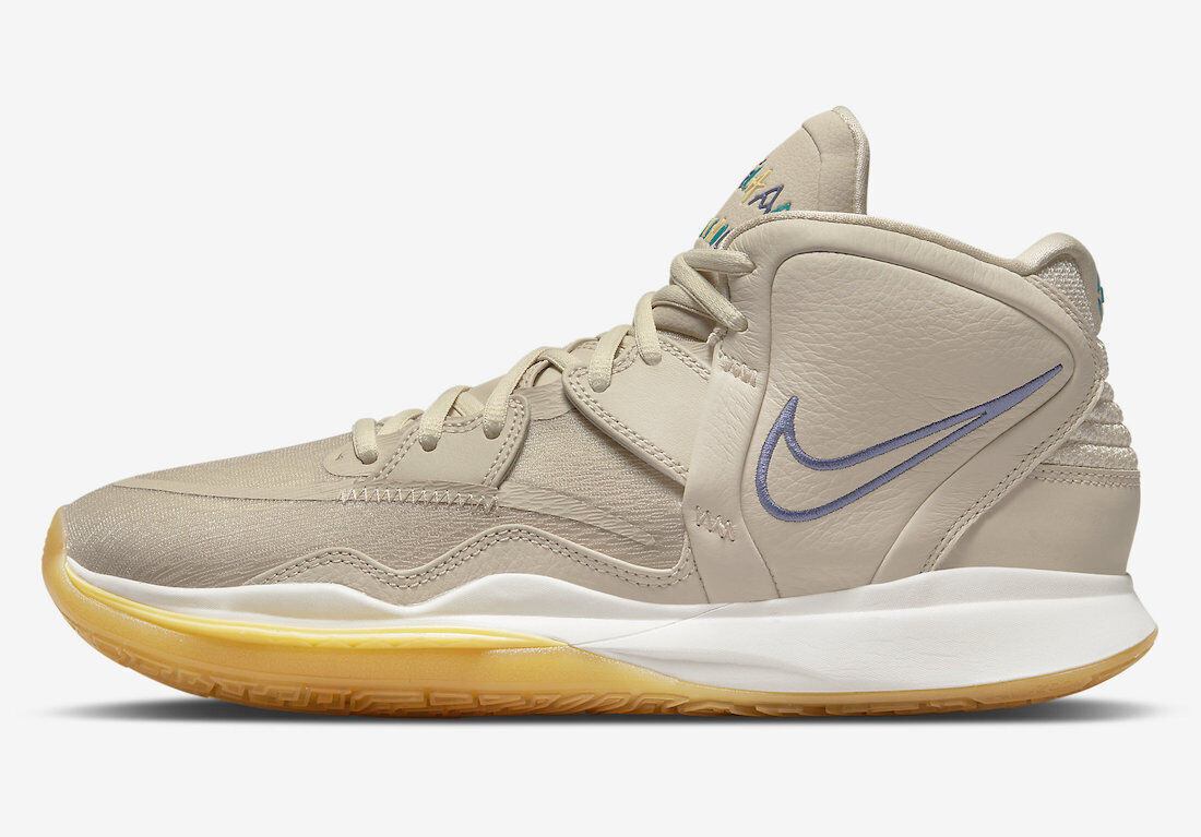 Мужские кроссовки Nike Kyrie 8 Infinity N7 Rattan Beige Wheat Purple Dust DM3255-200, Бежевый, Nike Kyrie Infinity