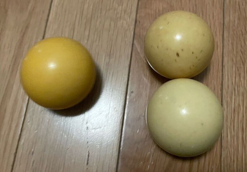 Lot of 3 Antique Vintage White Pool Balls Billiards Unknown Maker