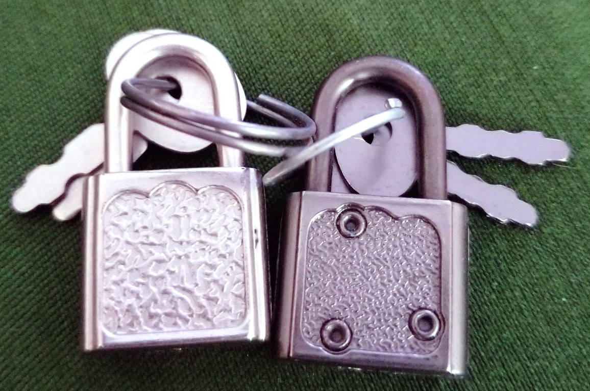 Pair of Miniature Lock & Key Sets