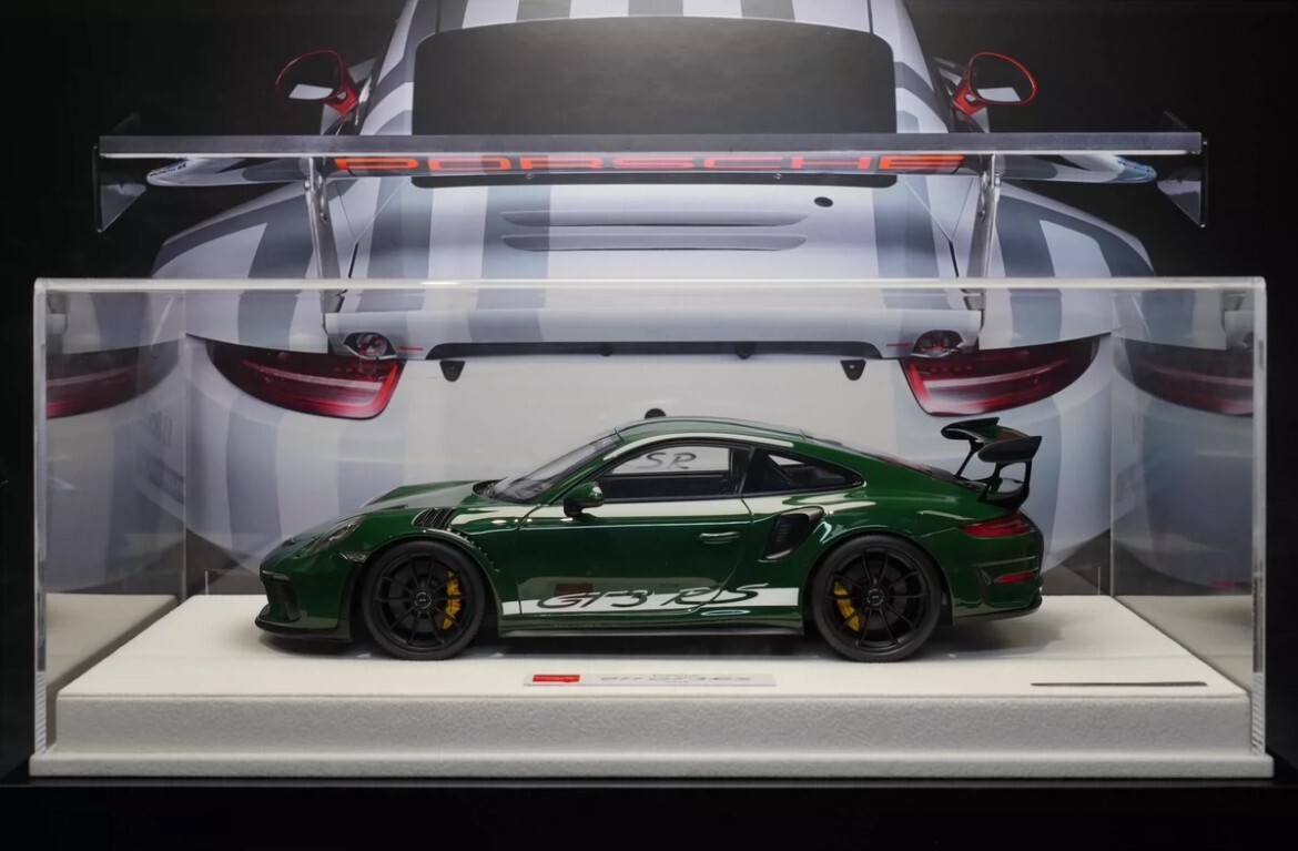 RARE* 1/18 Makeup 2018 Porsche 911 991.2 GT3 RS (Dark Green