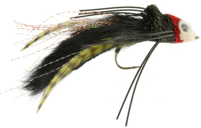Fly Fishing Flies Micro Popper Yellow and Red x6 Bass, Bream, Crappie, Trout