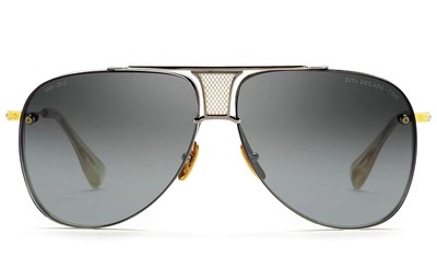 Pre-owned Dita Decade-two Drx-2082-a-slv-gld-62-z Black In Gray