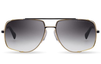 Pre-owned Dita Midnightspecial Drx-2010-m-blk-gld-60-z Yellow Gold Matte Black In Gray