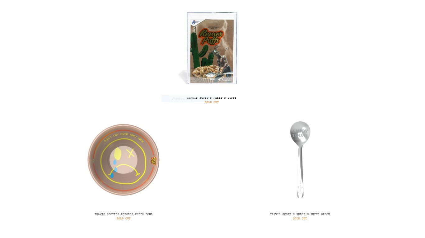 食器 Travis Scott Reese's Puffs Bowl & Spoon Travis Scott x Reeses Puffs Cereal, Bowl, And Spoon - Full