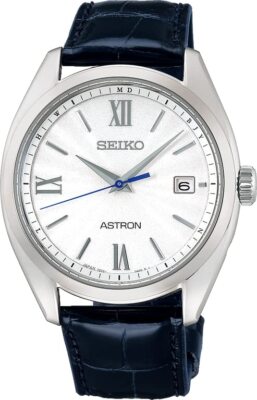 Pre-owned Seiko Astron Sbxy035 White Dial Titanium Radio Solar Men`s Watch Made In Japan