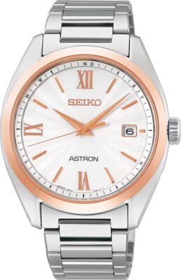 Pre-owned Seiko Astron Sbxy034 White Dial Titanium Radio Solar Men`s Watch Made In Japan