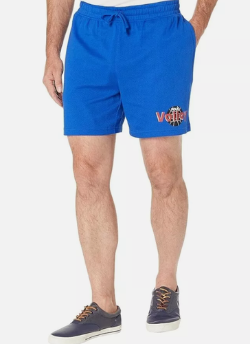 Шорты Polo Ralph Lauren мужские темно-синие из хлопкового трикотажа с вафлями для волейбола, синие, X-Large