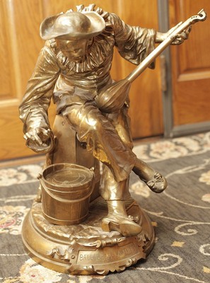 Bronze Sculpture Ballade A La Lune by Bernard Steuer (1853-1913)